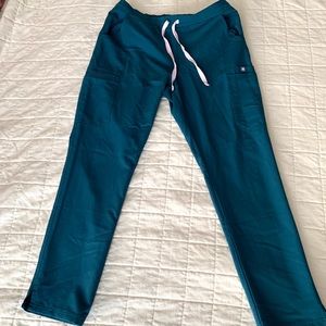 FIGS Med Caribbean Blue Yola Skinny Scrub Pants